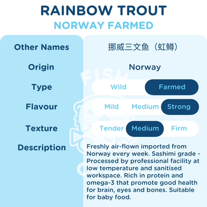 Norwegian Rainbow Trout Fillet / 挪威三文鱼厚片 - Fish Club