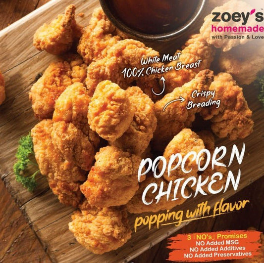 Zoey's Homemade : Crispy Popcorn Chicken / 香脆爆米花鸡 - 500g - Fish Club