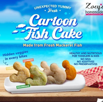 Zoey's Homemade Healthy Cartoon Fish Cake / 健康卡通鱼饼 - 300g (10pcs) - Fish Club