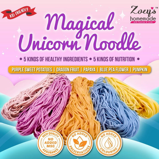 Zoey's Homemade Magical Unicorn Noodles / 魔幻手工面 - 400g - Fish Club